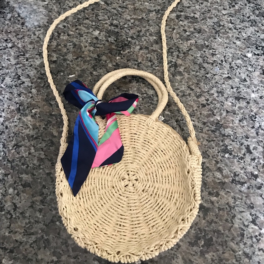 Straw Summer Crossbody Bag